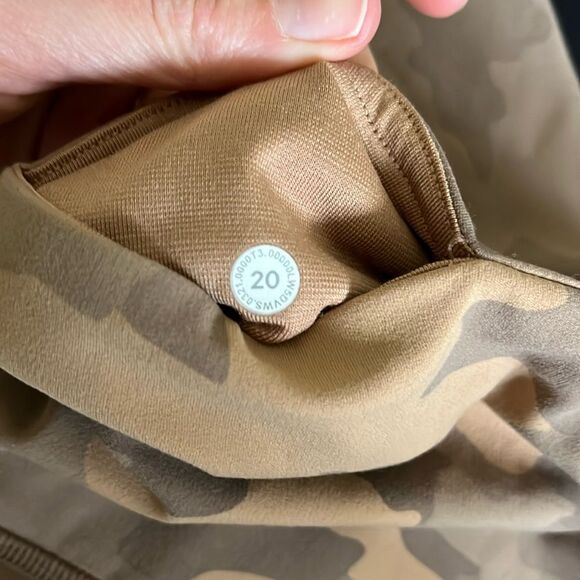 Lululemon Heritage Tan Camo Align High Rise Pant with Pockets 28” inseam Size 20 - Picture 2 of 4